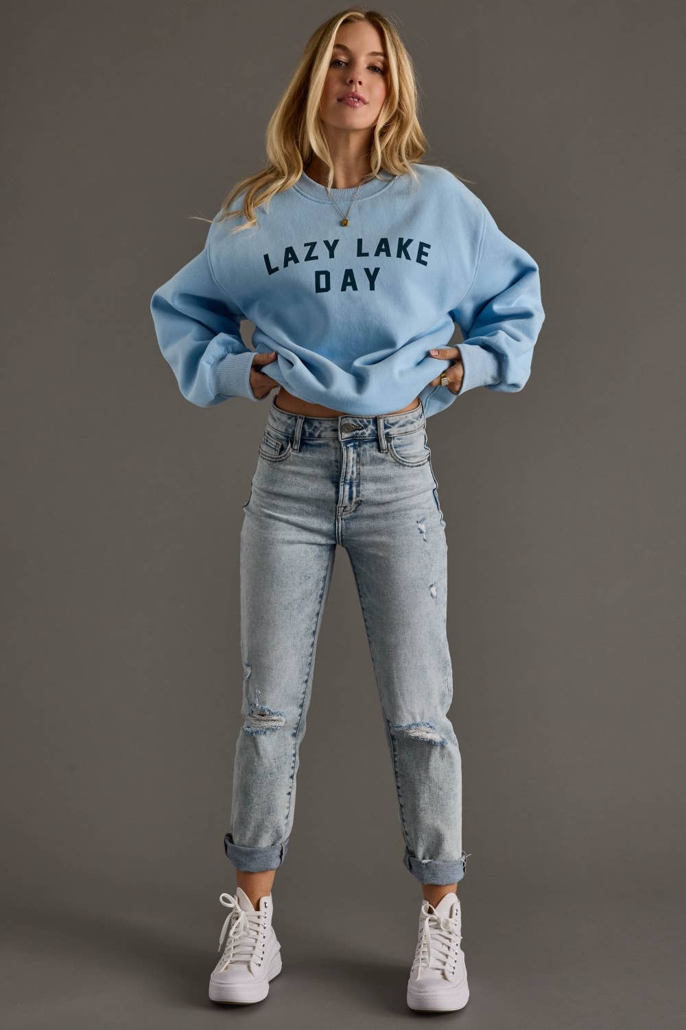 *PREORDER Lazy Lake Day Cozy Crewneck