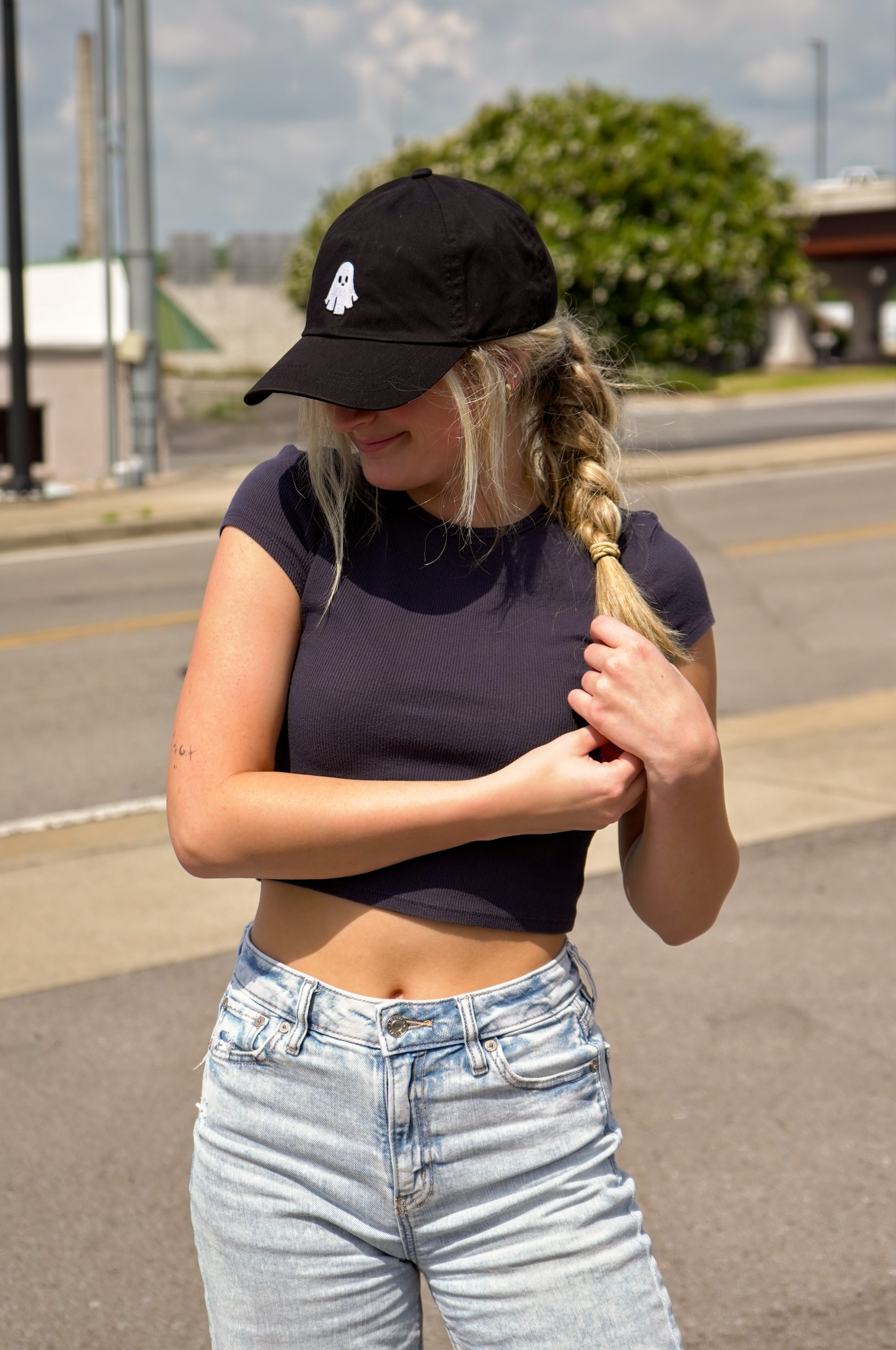 Ghost Baseball Cap [Black]