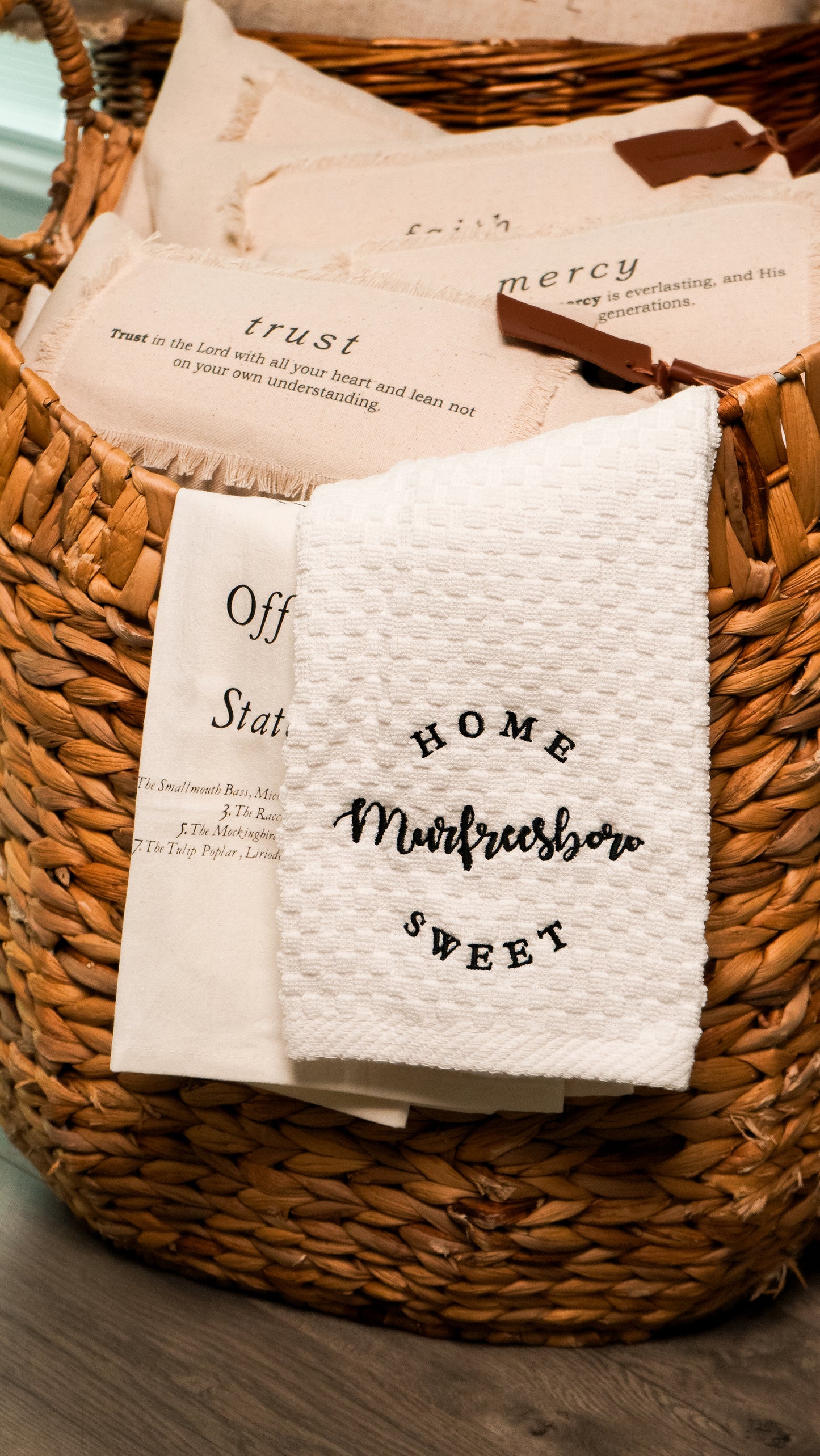 Home Sweet Murfreesboro Tea Towel | Waffle Kitchen Towel