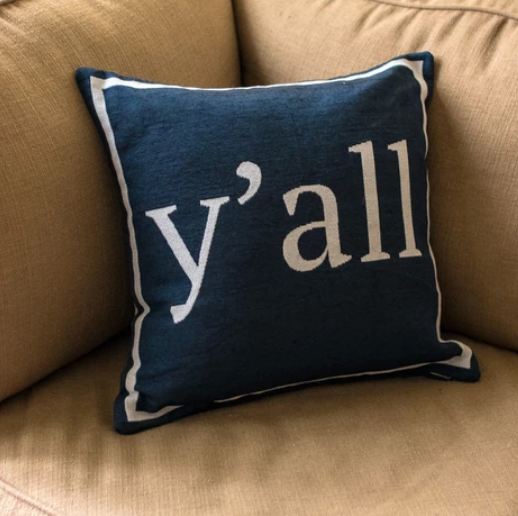 Y'all Pillow [Navy]