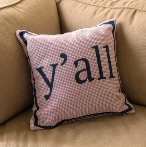 Y'all Pillow [Pink]