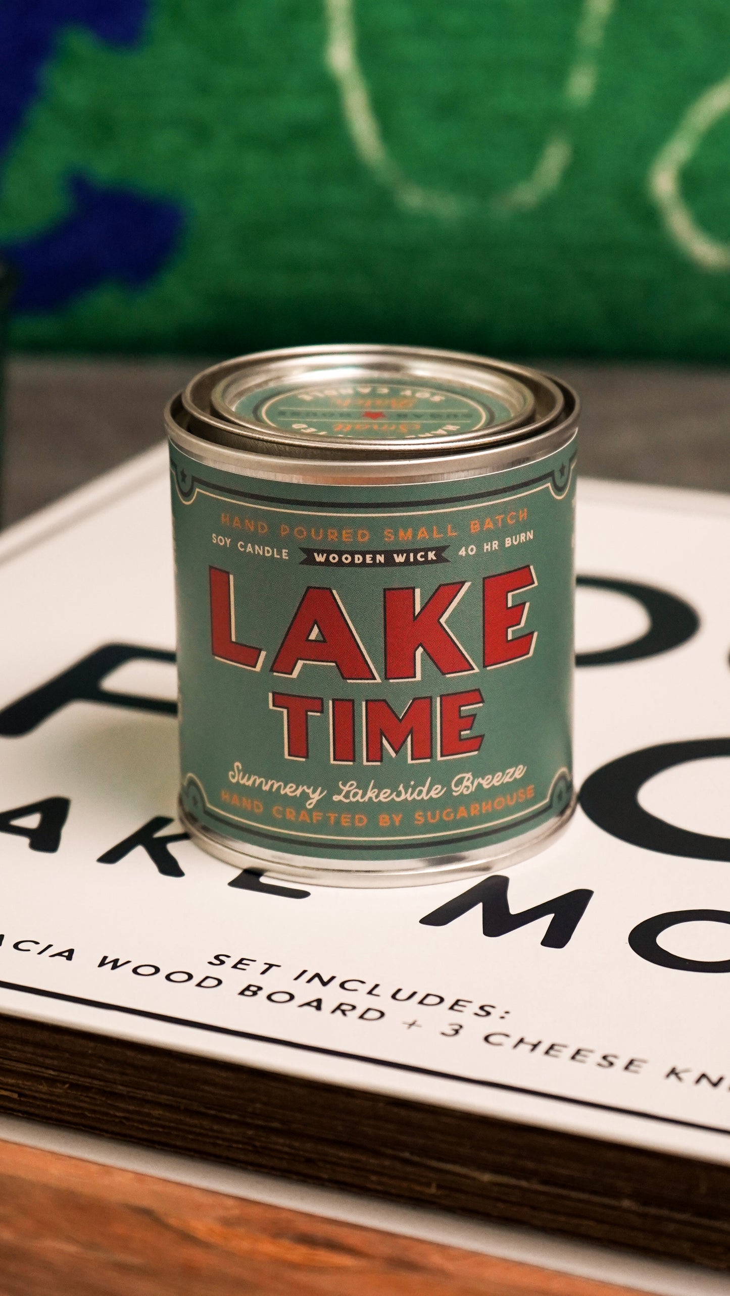 Lake Time Soy Candle | Vintage Paint Can