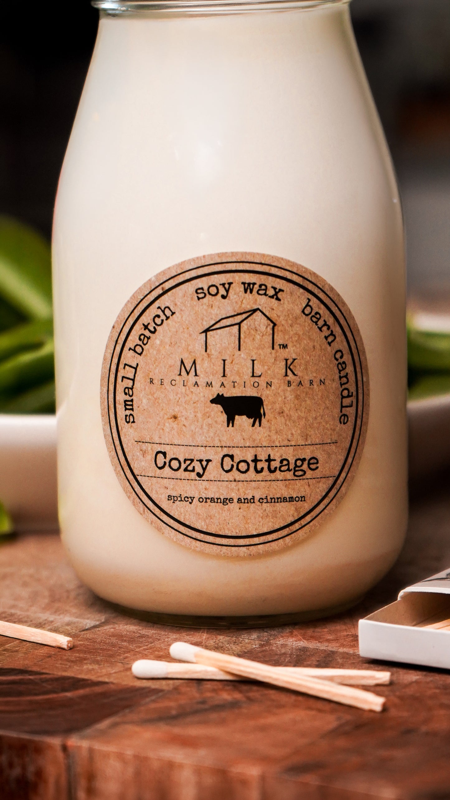 Cozy Cottage | Soy Milk Bottle Candle