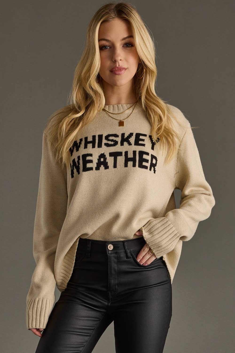Whiskey Weather Sweater [Lt. Tan]