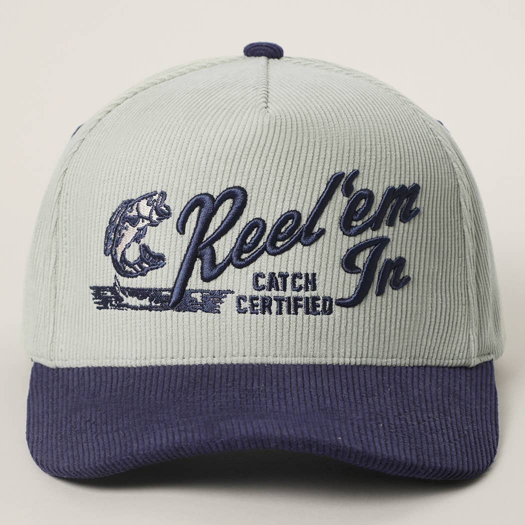 Reel'Em In Trucker Hat [Mint/Navy]
