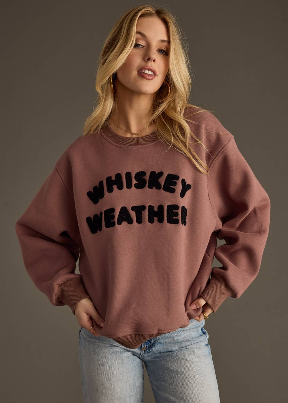 Whiskey Weather Sweatshirt [Mocha]
