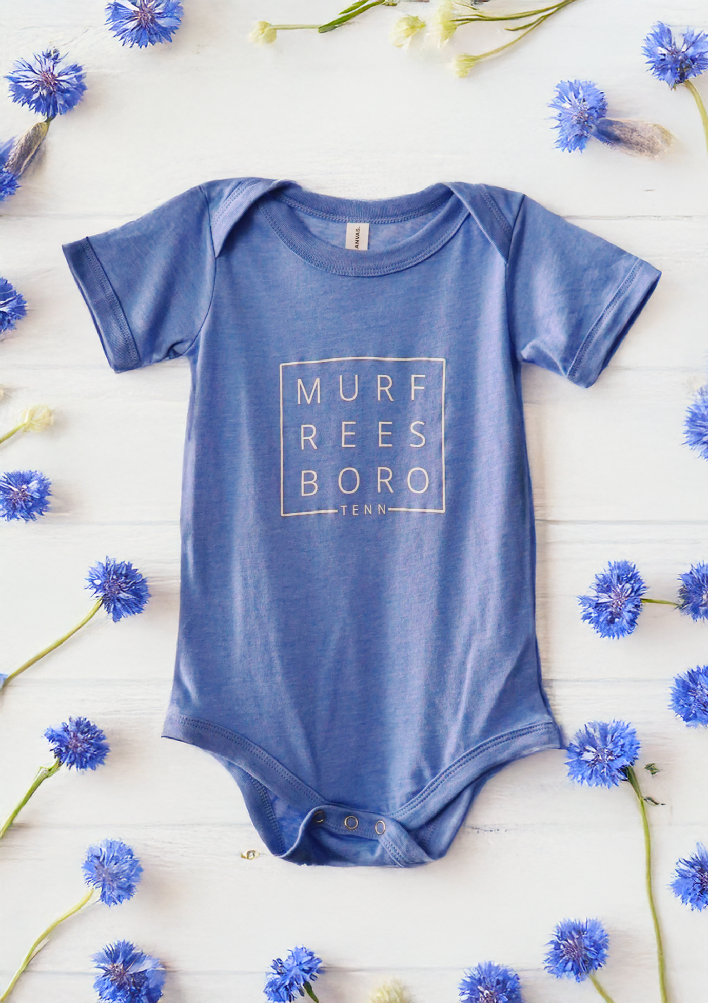 Murfreesboro Square© Baby Onesie [Blue]