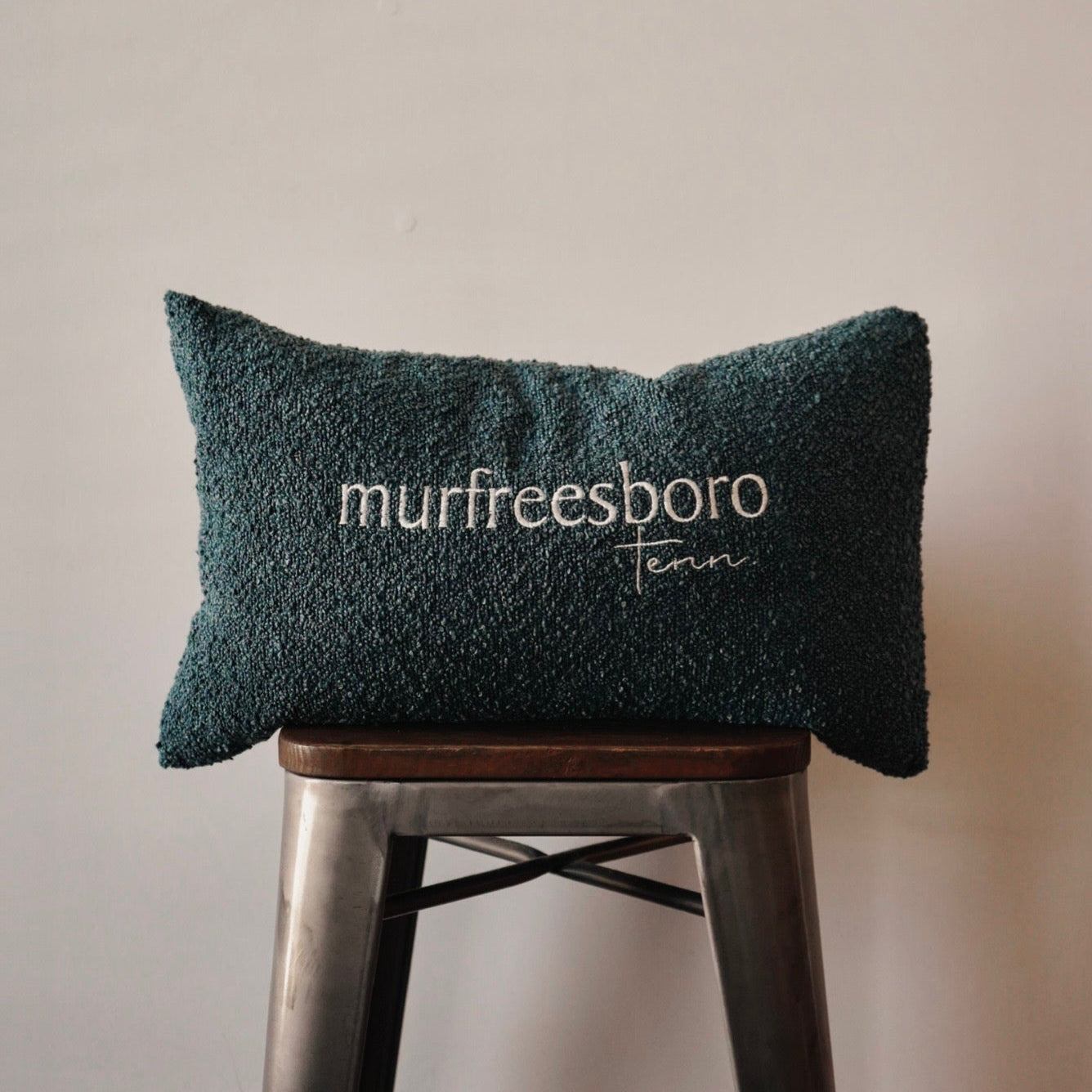 Murfreesboro Textured Lumbar Pillow [Nightfall Blue]