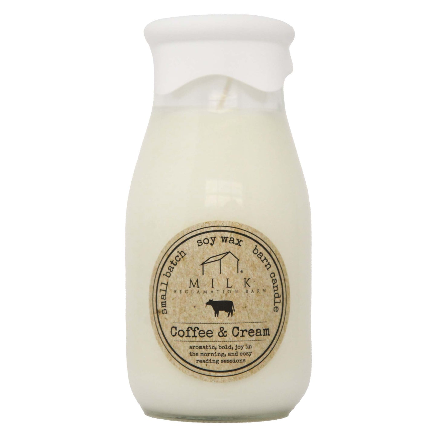 Coffee & Cream | Soy Milk Bottle Candle