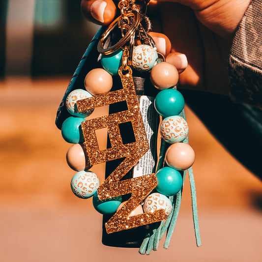 Tenn Glitter Acrylic Keychain [Gold]