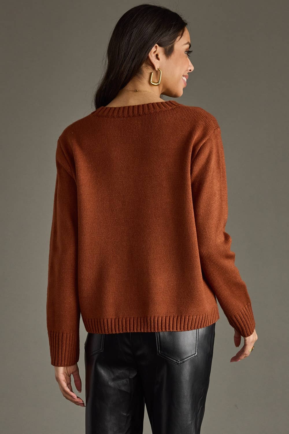 Bourbon Weather Sweater [Rust & Ivory]