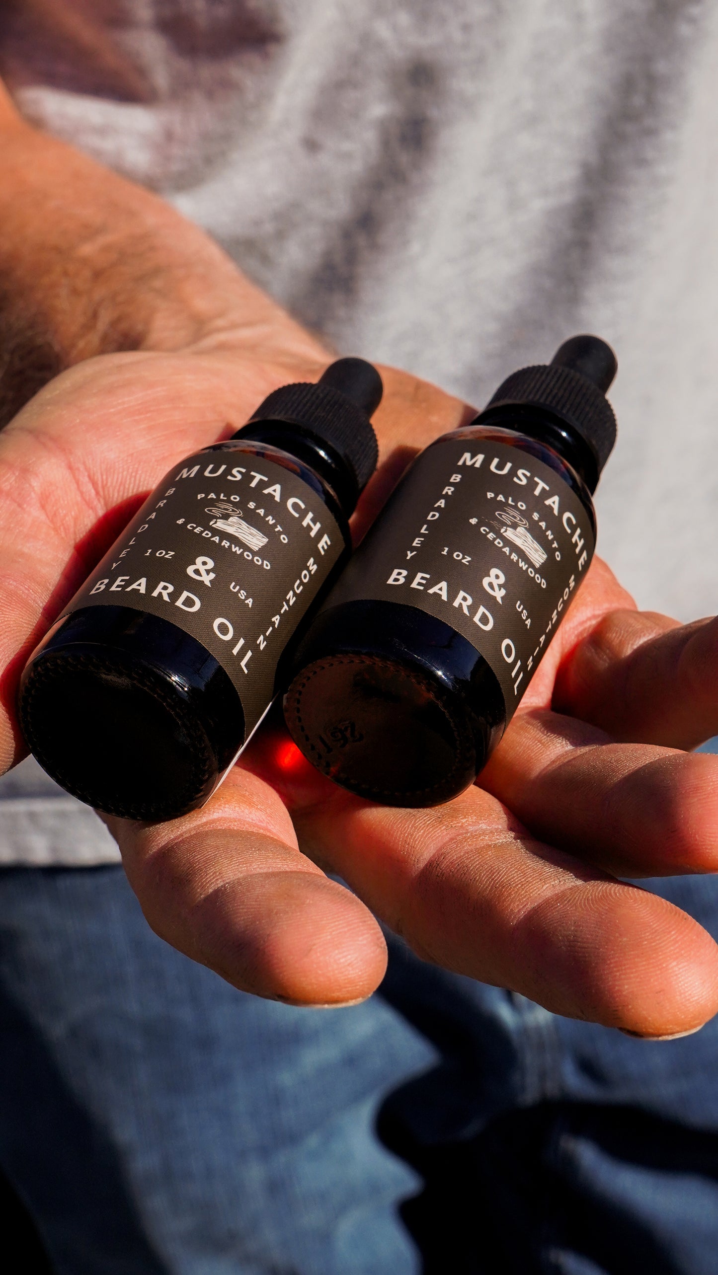Mustache & Beard Oil [Palo Santo & Cedarwood]