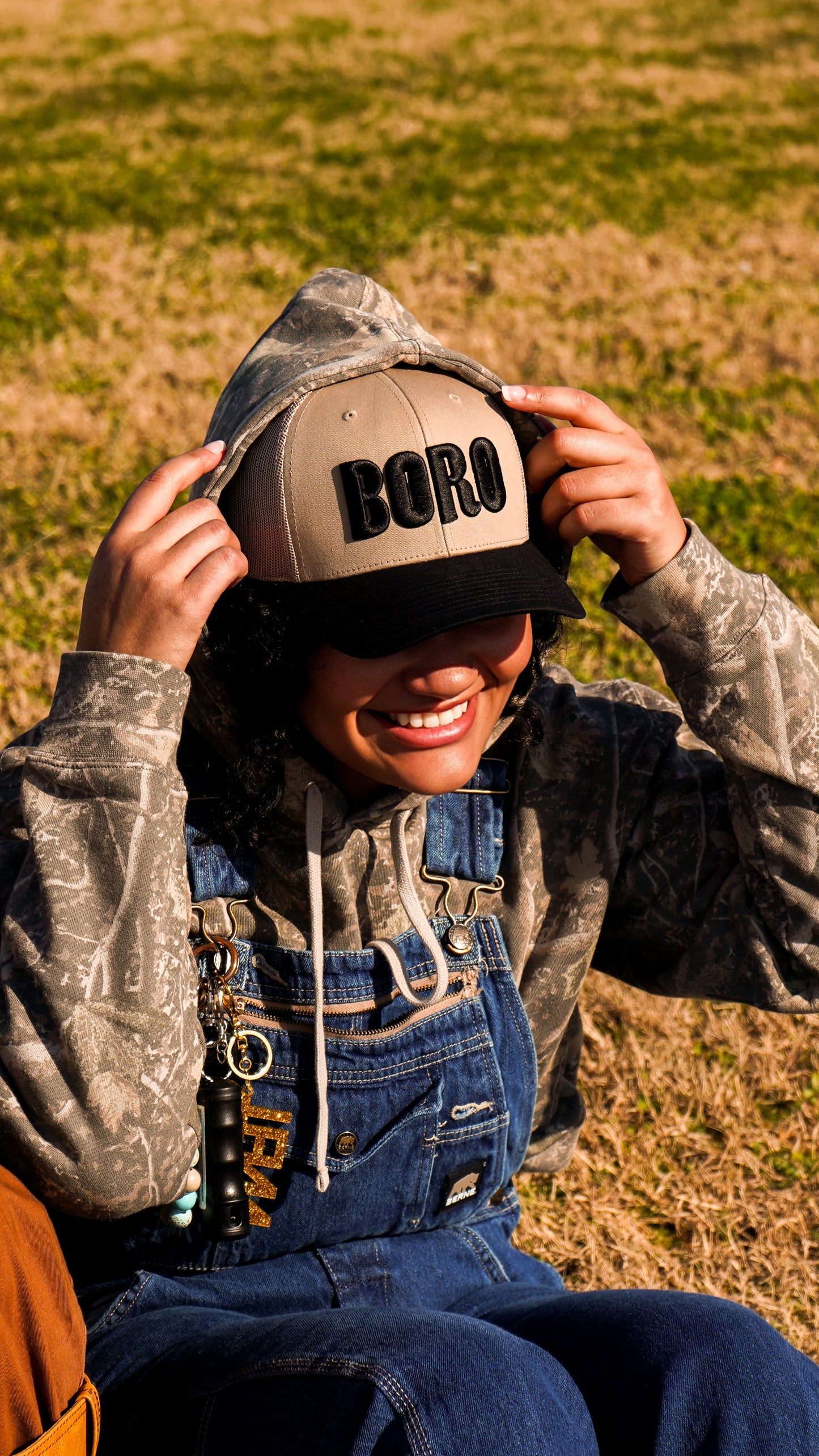 Boro 3D Classic Trucker Hat [Khaki/Black]