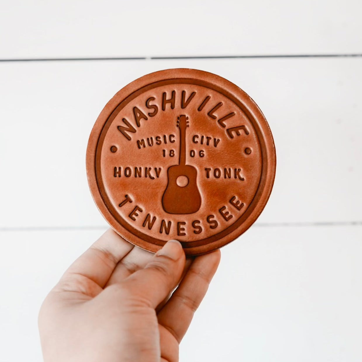 SH Leather Coaster [Nashville]