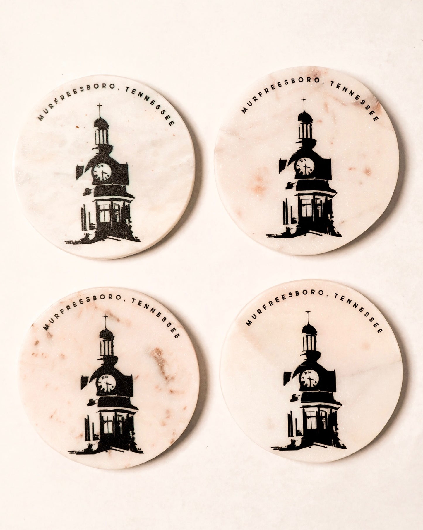 On Boro Time Marble Coaster