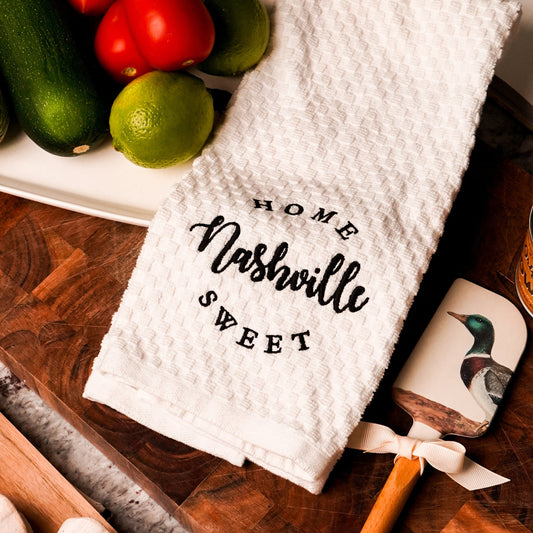 Home Sweet Nashville Tea Towel | Waffle Kitchen Towel