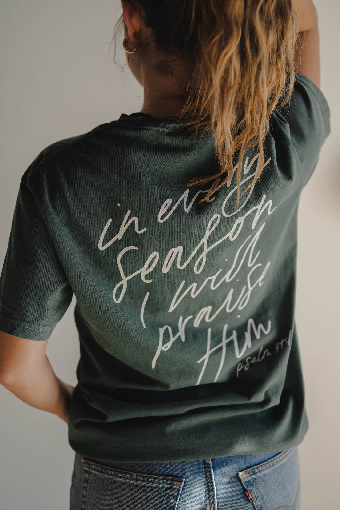 In Every Season Faith Tee [Moss]