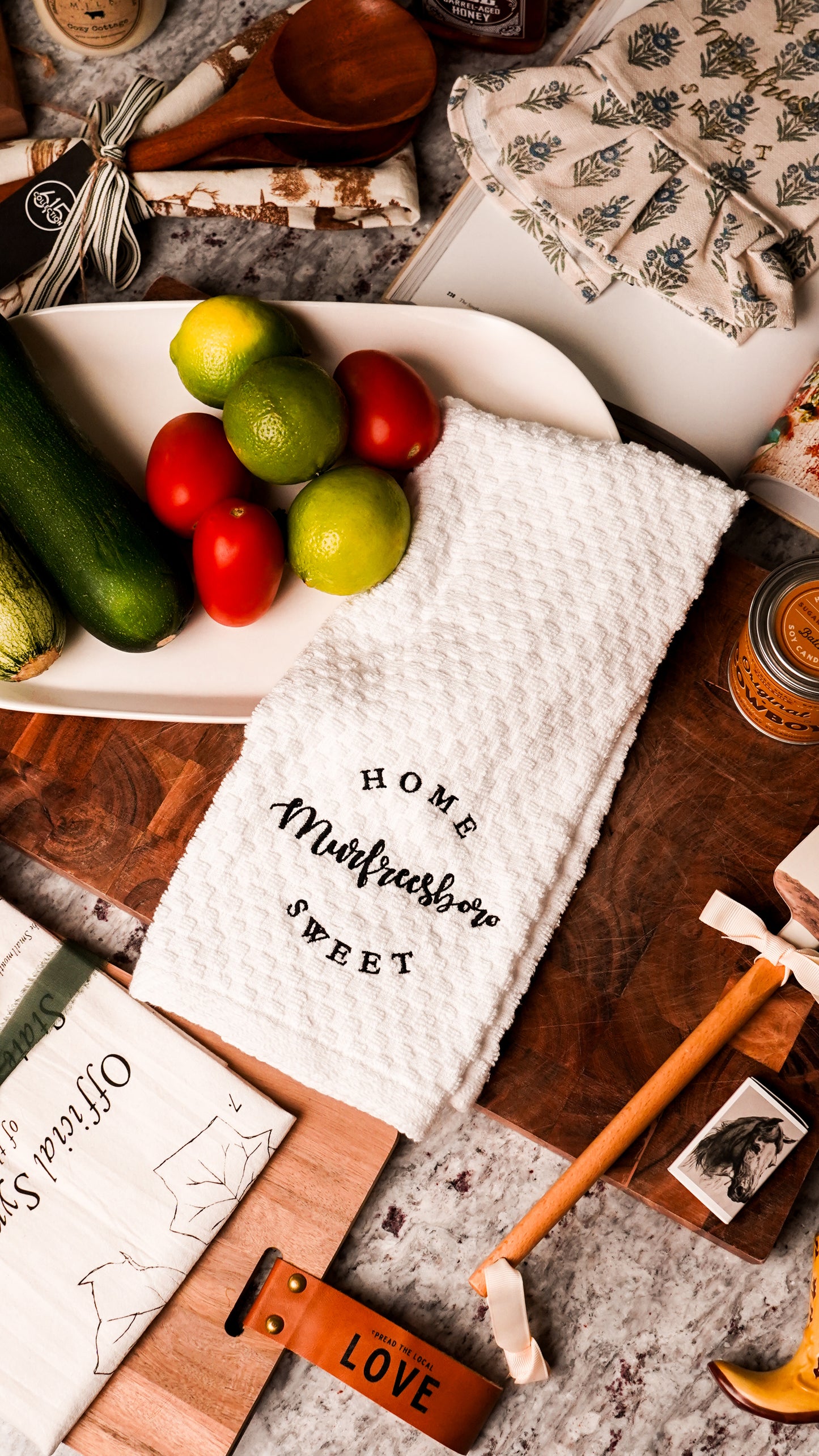 Home Sweet Murfreesboro Tea Towel | Waffle Kitchen Towel