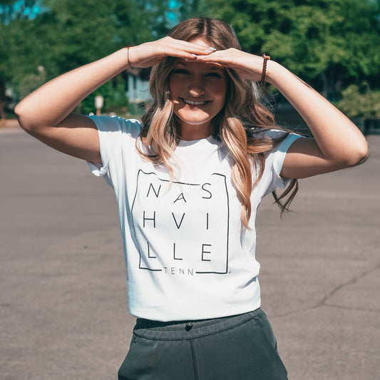 Original Nashville Square© Tee [White]