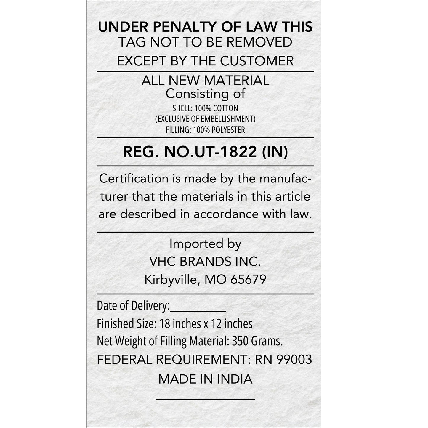 Mr. Gingerbread Appliqued Pillow 18x12