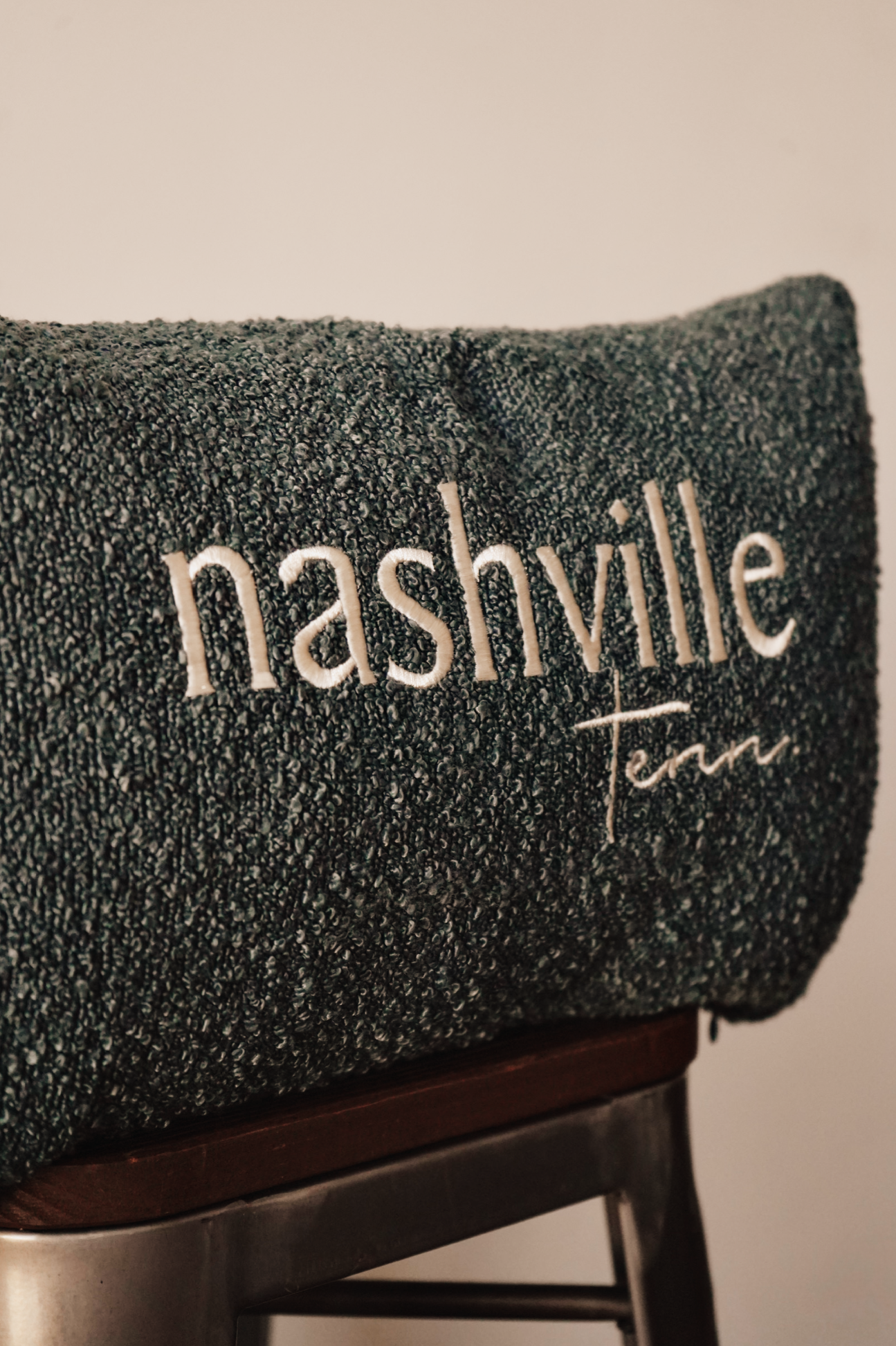 Nashville Textured Lumbar Pillow [Nightfall Blue]