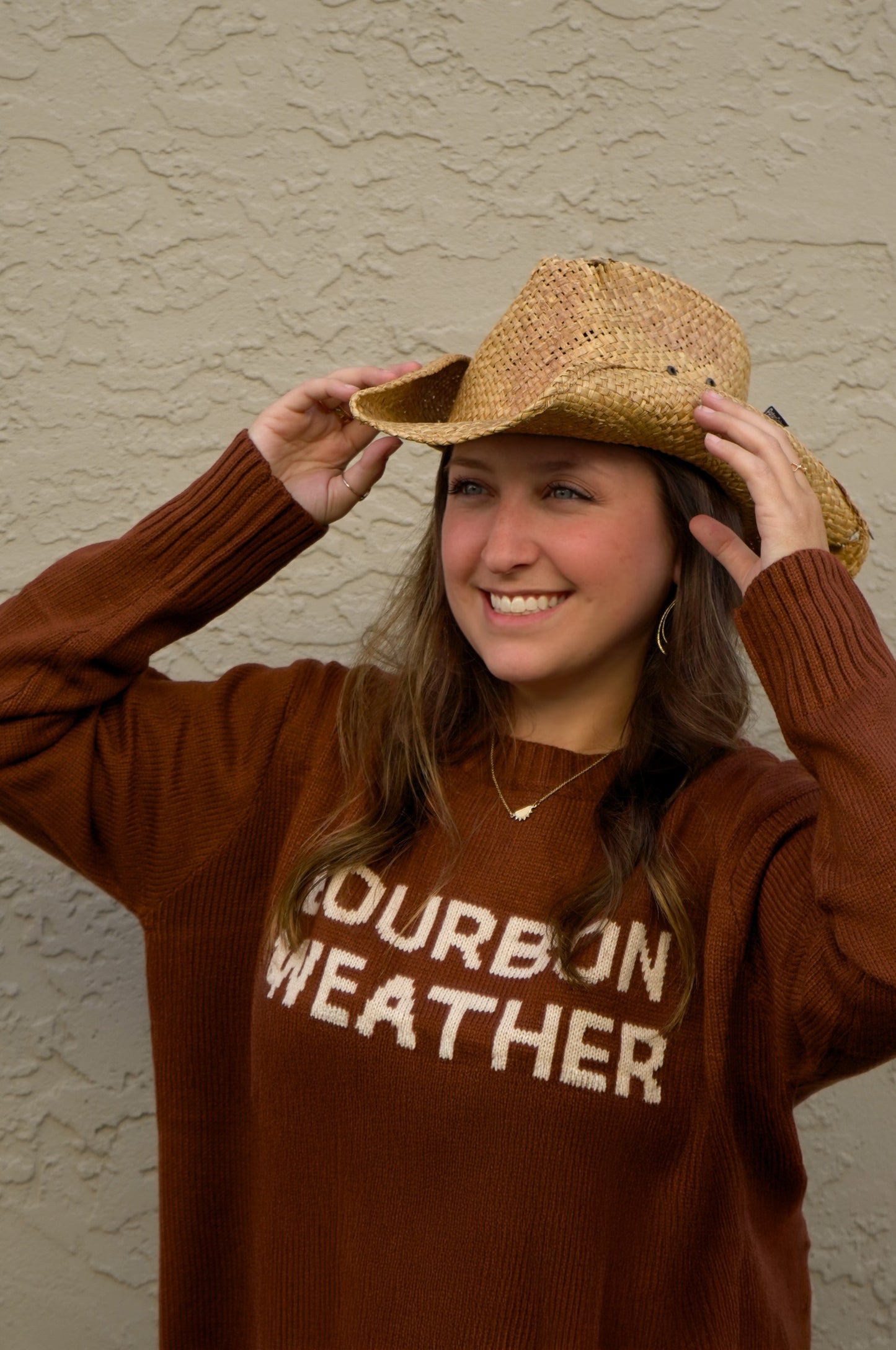 Bourbon Weather Sweater [Rust & Ivory]