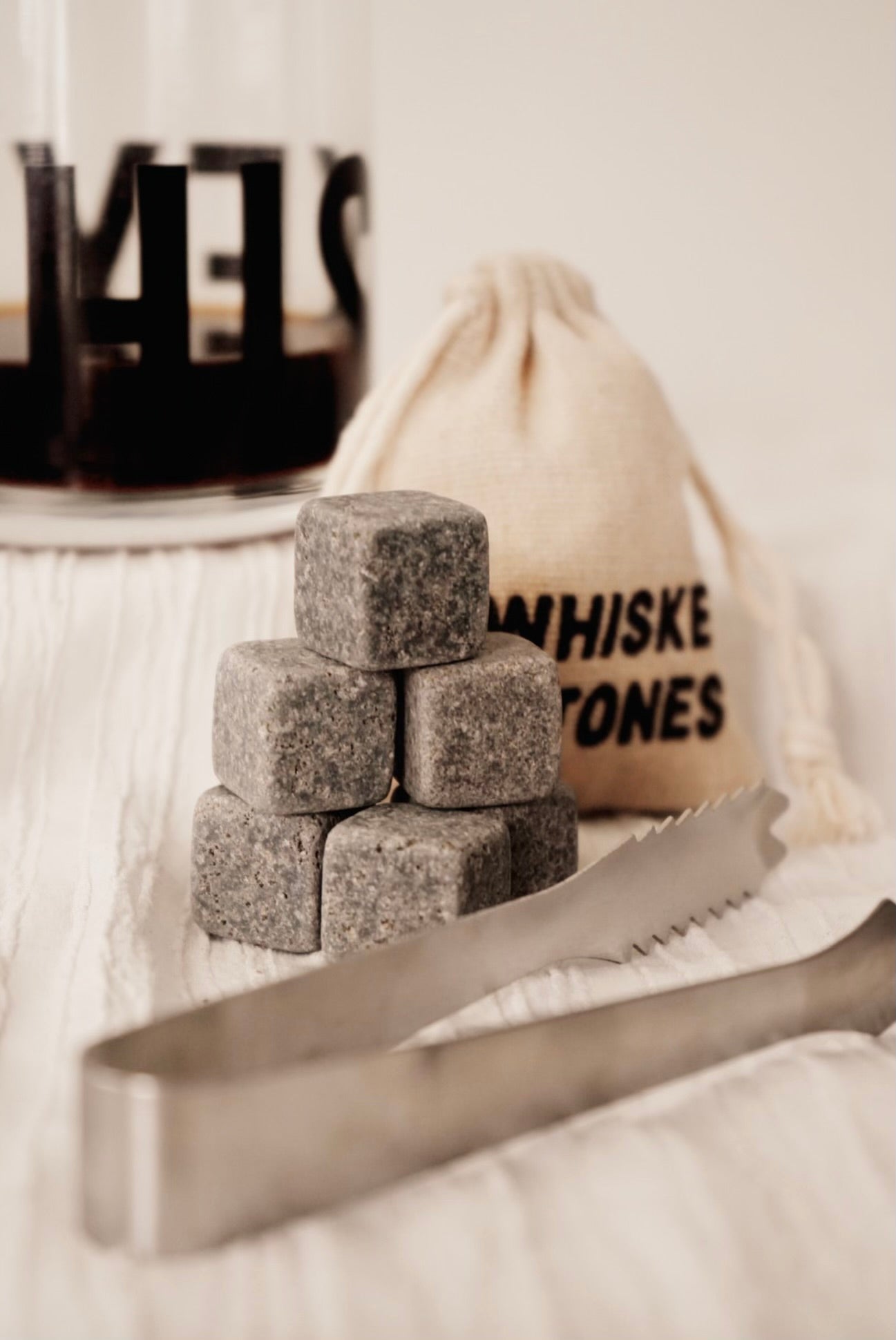 Whiskey Stones Set Gift Book Box