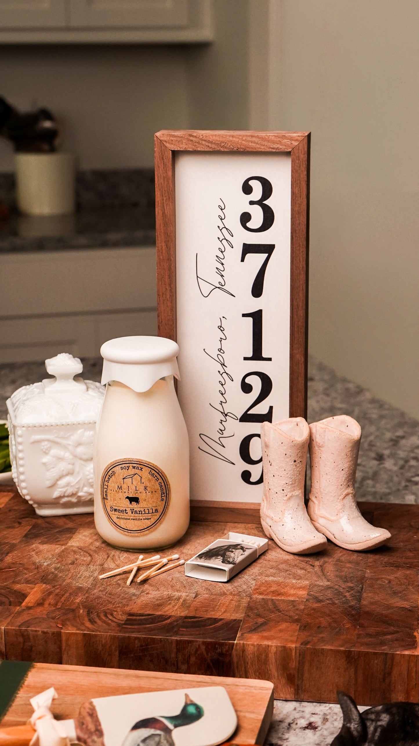 Sweet Vanilla | Soy Milk Bottle Candle