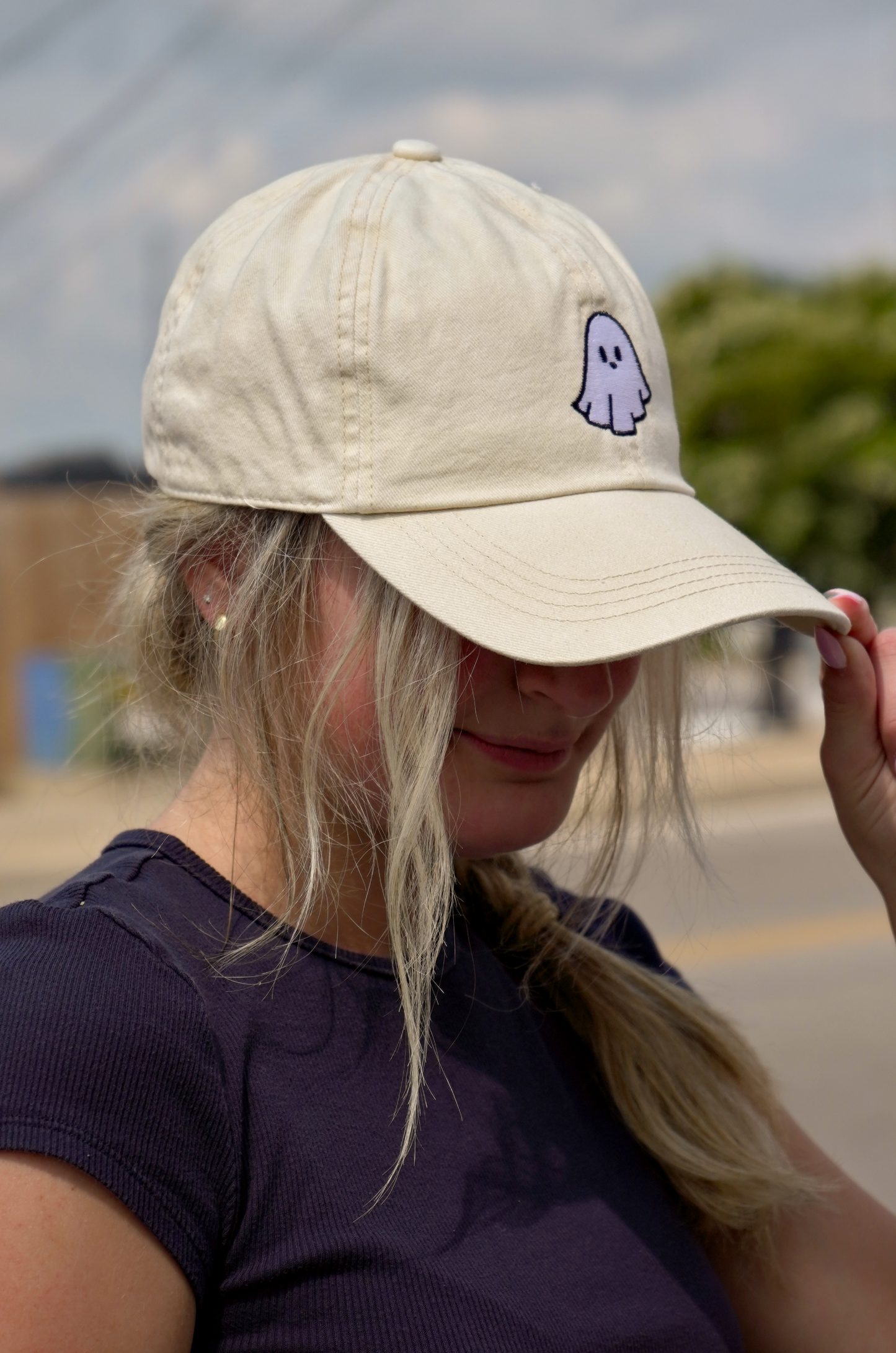 Ghost Baseball Cap [Beige]