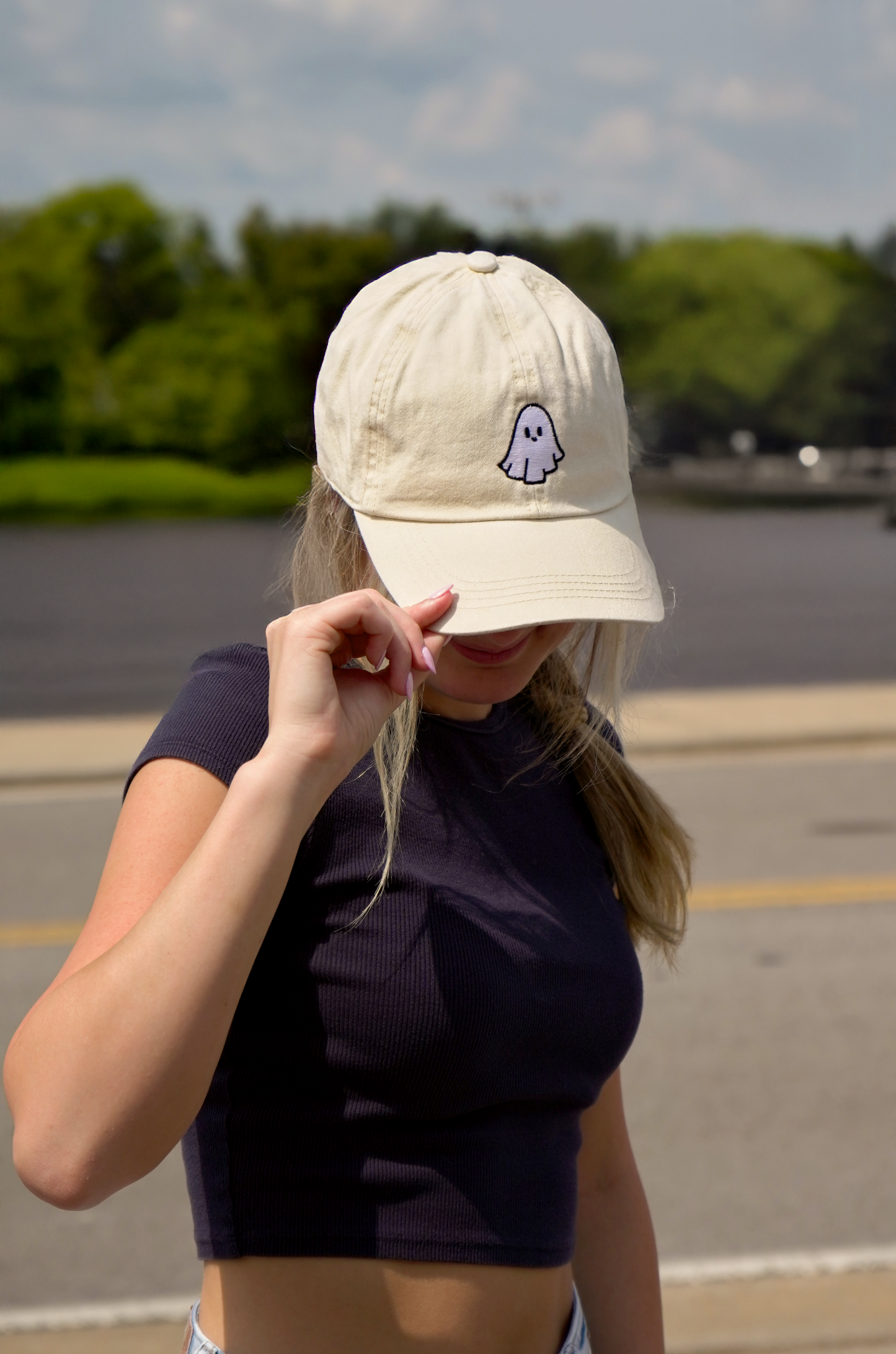 Ghost Baseball Cap [Beige]
