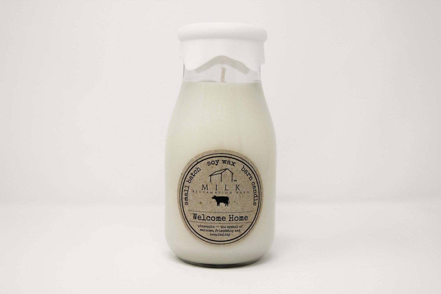Welcome Home | Soy Milk Bottle Candle