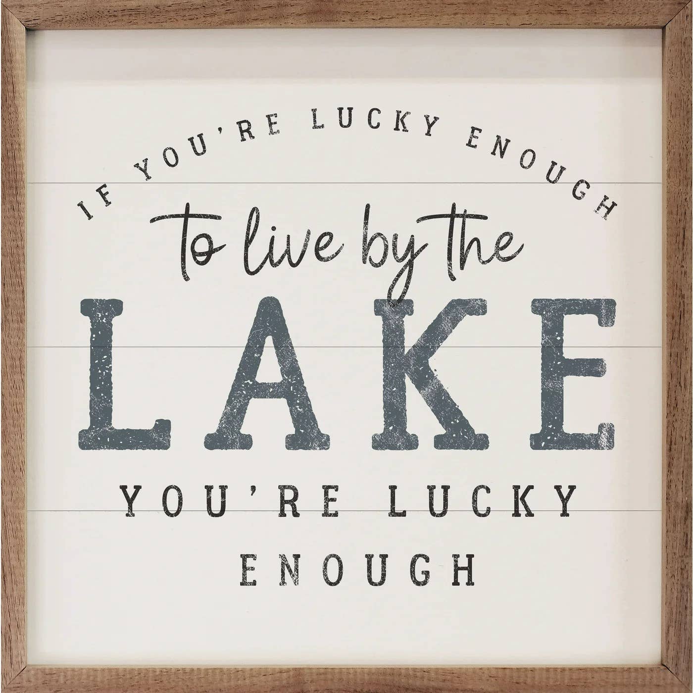 Lucky By The Lake Mini Sign