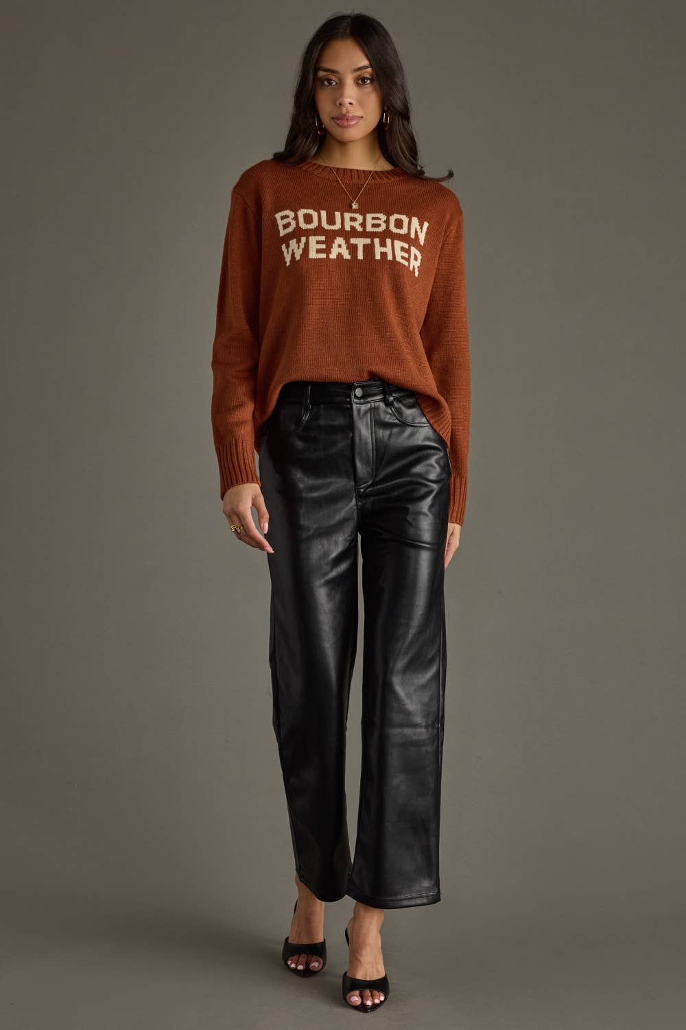 Bourbon Weather Sweater [Rust & Ivory]