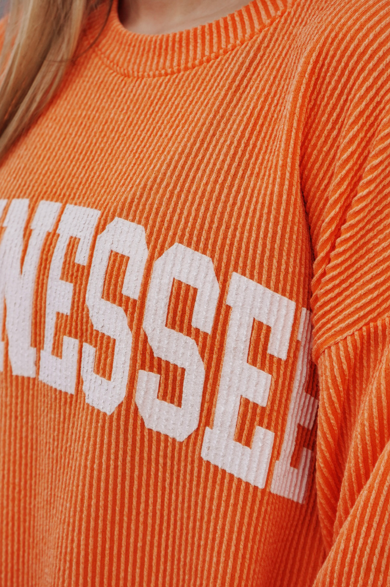 Tennessee Ribbed Graphic Sweatshirt [Orange]