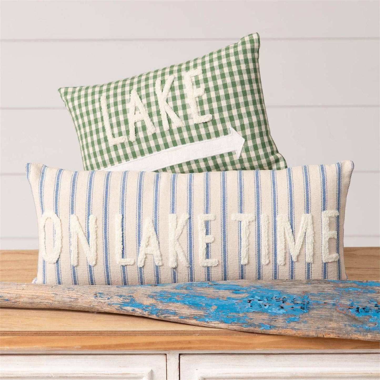 Lake This Way Canvas Pillow