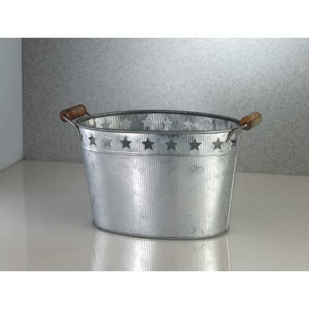 Stars & Stripes Galvanized Oval Tub [Large]