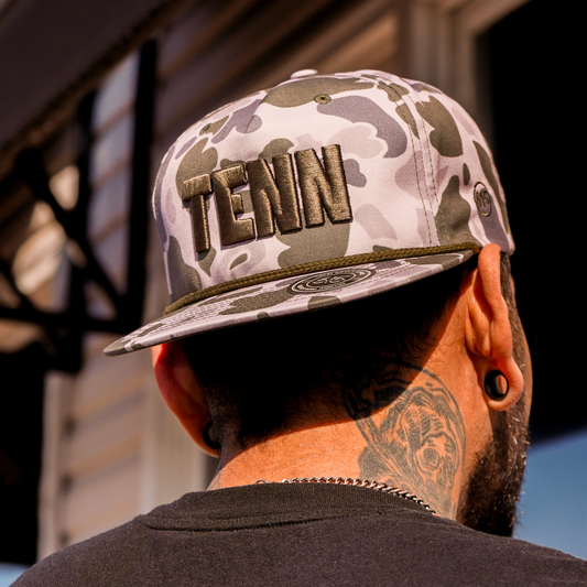 Tenn 3D Gramps Flat Bill Cap [Marsh Duck Camo/Olive]