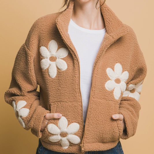 Daisy Sherpa Jacket [Camel]