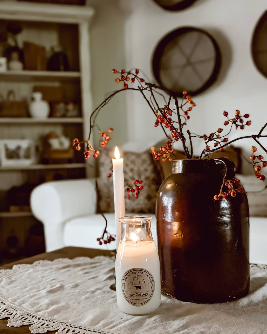 Cozy Cottage | Soy Milk Bottle Candle