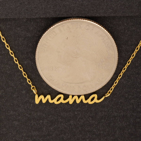 Gold Dipped Mama Necklace