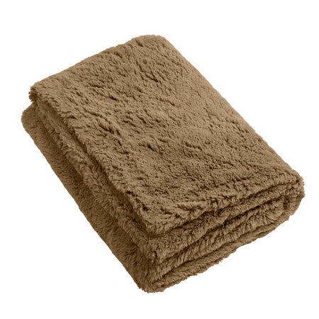 Espresso Faux Fur Throw Blanket | The Cozy Collection