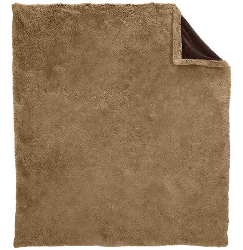 Espresso Faux Fur Throw Blanket | The Cozy Collection
