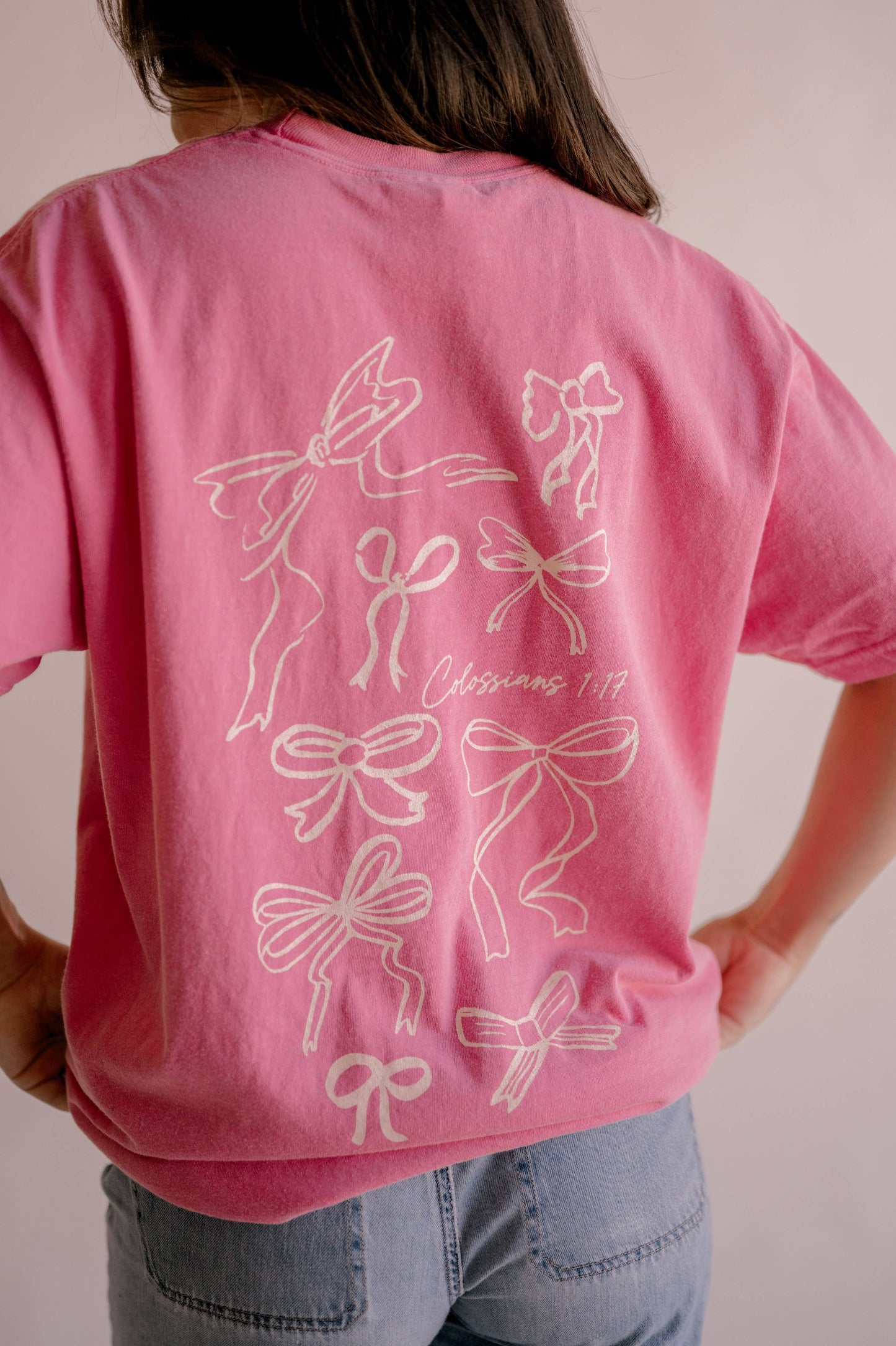 He Holds All Together Faith Tee [Pink]
