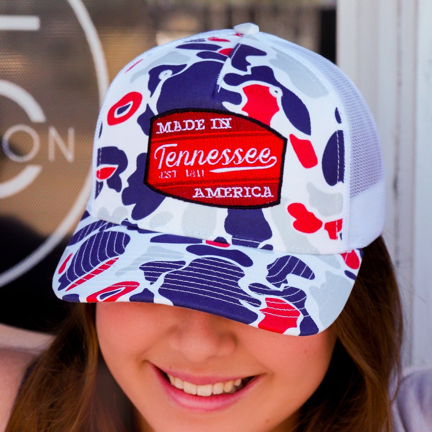 Americana Duck Camo Patch Hat