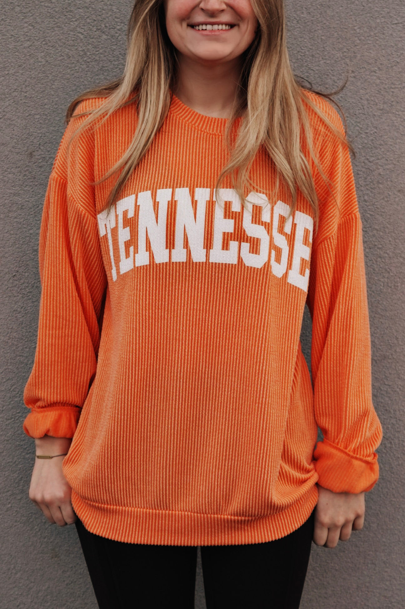 Tennessee Ribbed Graphic Sweatshirt [Orange]