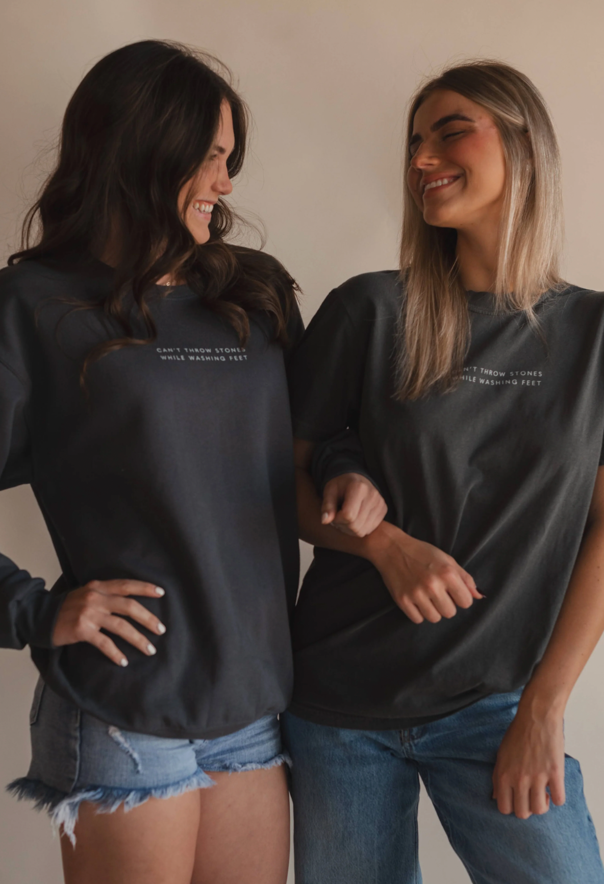 Can't Throw Stones Faith Tee [Charcoal]