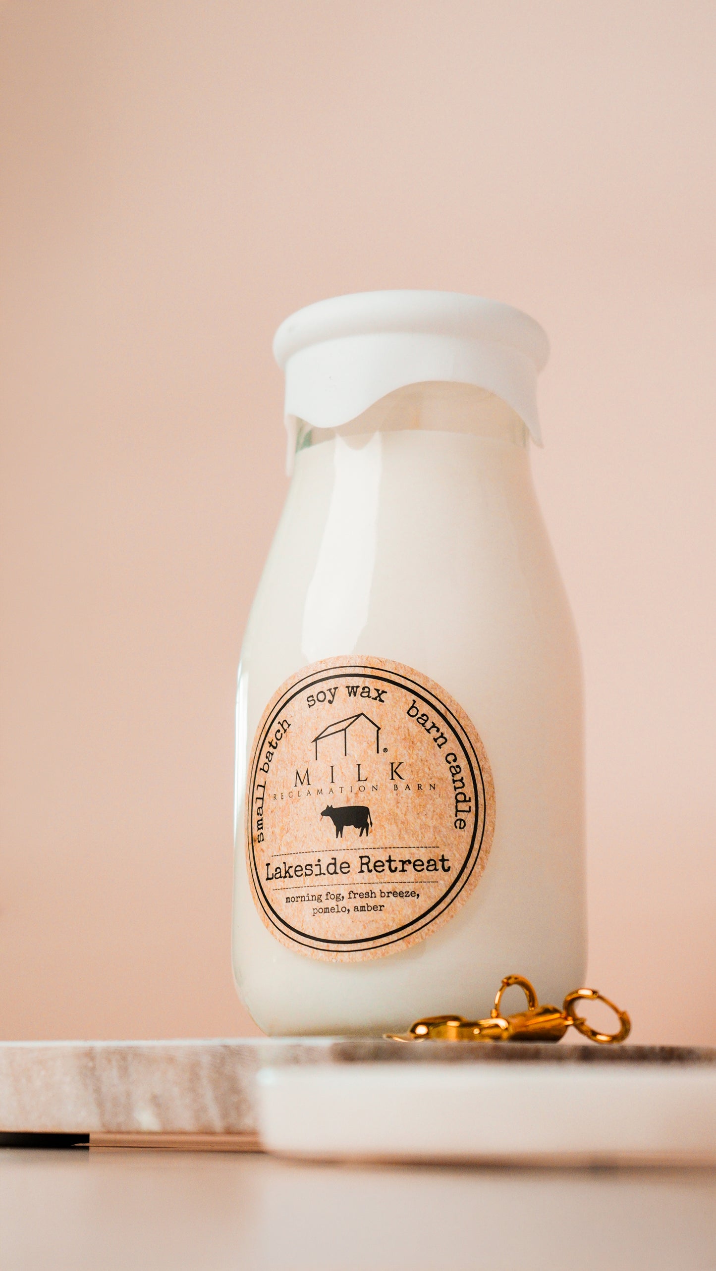 Lakeside Retreat | Soy Milk Bottle Candle