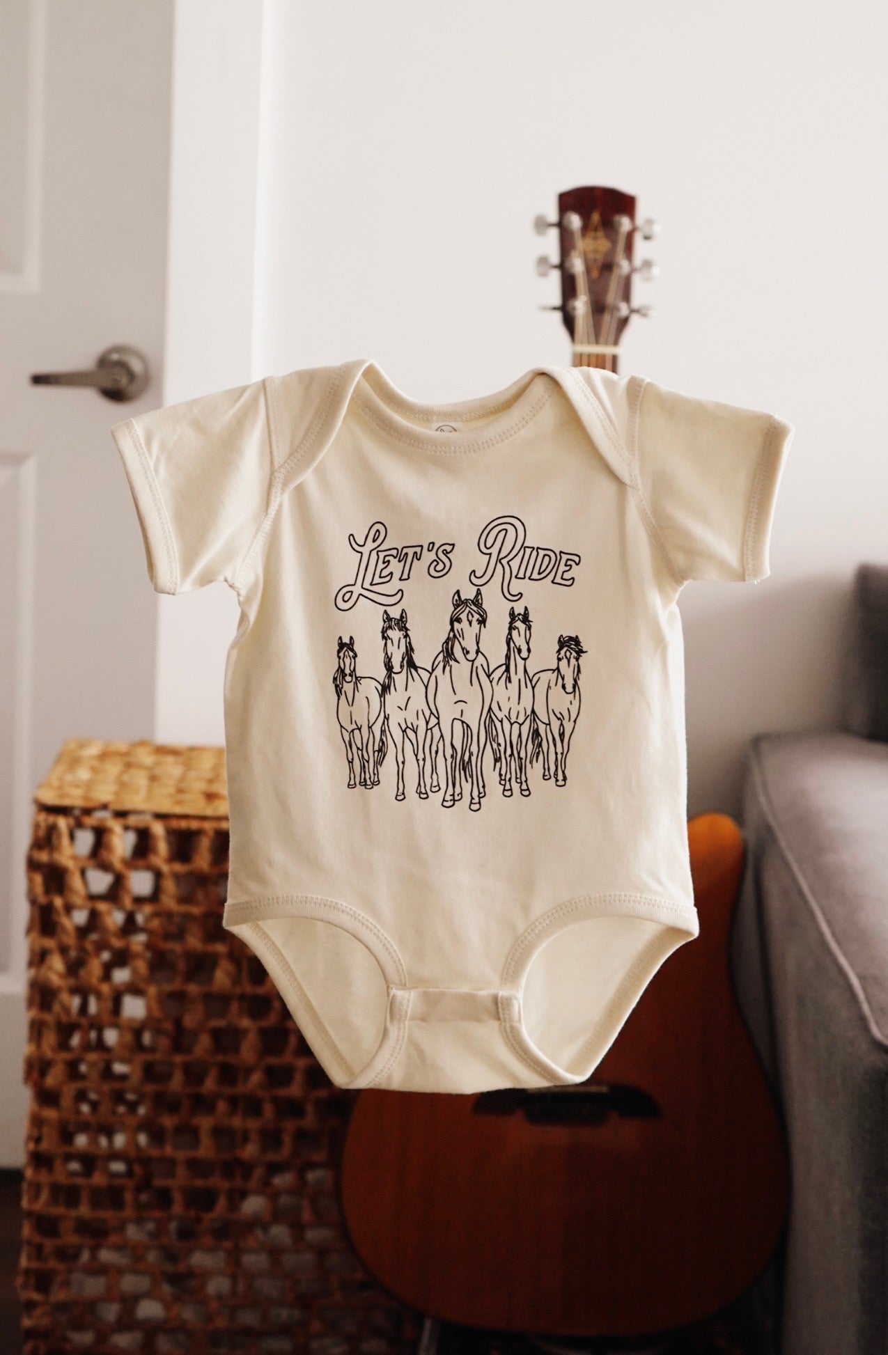 Let's Ride Onesie [Natural]