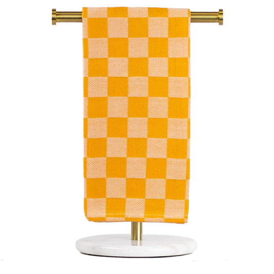 Checkerboard Jacquard Hand Towel