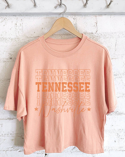 Rustee's Long Crop Tee [Tennessee Nashville Puff]